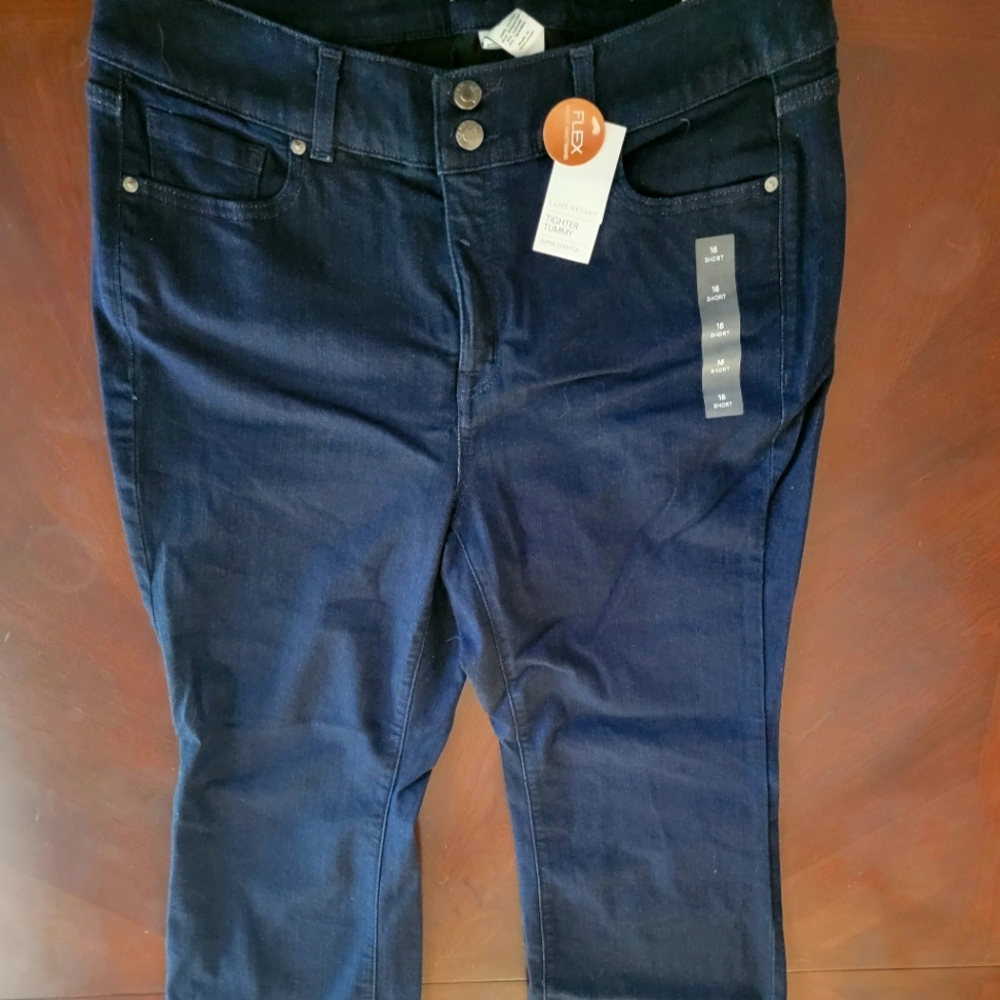 Lane Bryant Jeans Bootcut Tighter Tummy Size 16 Short